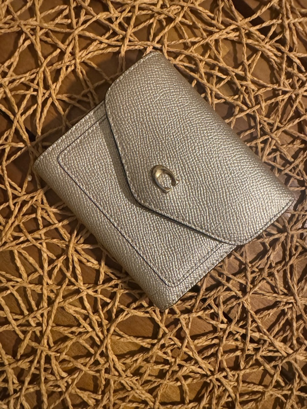 Coach Gold Wyn Compact Wallet
